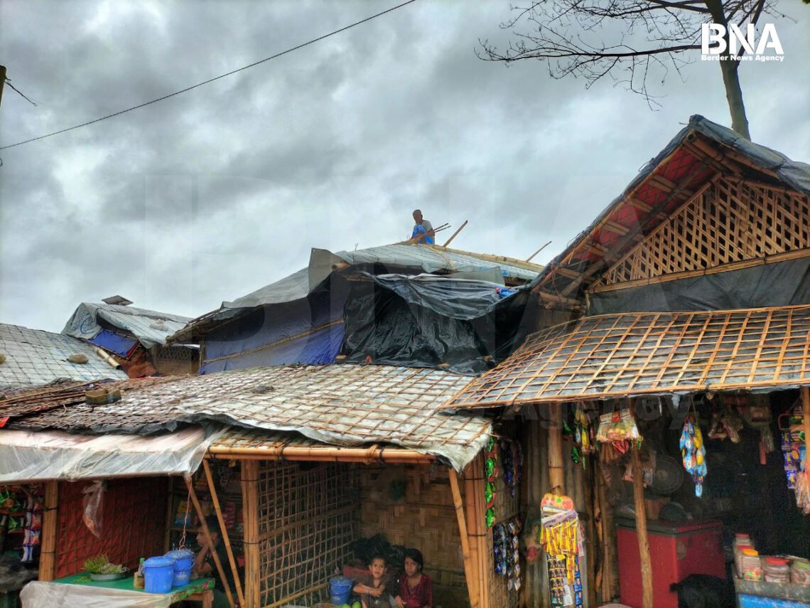 (ဓာတ်ပုံ - ဘင်္ဂလားဒေ့ရှ်နိုင်ငံ ဒုက္ခသည်စခန်းကို မေလ ၂၉ ရက်နေ့ကတွေ့ရပုံ / BNA)