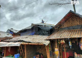 (ဓာတ်ပုံ - ဘင်္ဂလားဒေ့ရှ်နိုင်ငံ ဒုက္ခသည်စခန်းကို မေလ ၂၉ ရက်နေ့ကတွေ့ရပုံ / BNA)