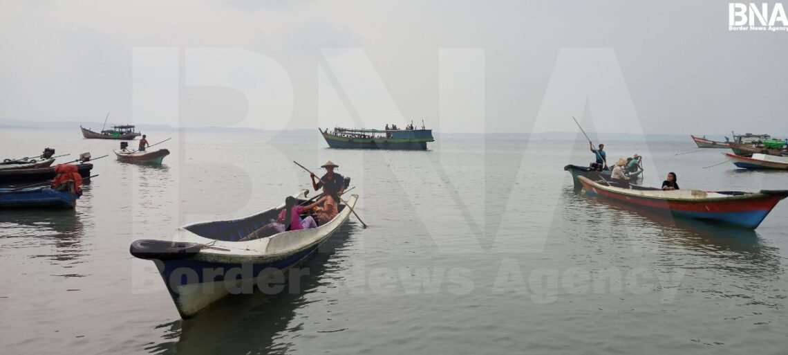 (ဓာတ်ပုံ - ကျောက်ဖြူမြို့နယ်မှဆိပ်ကမ်းကို ၂၀၂၃ ခုနှစ်ကတွေ့ရပုံ / BNA)