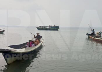 (ဓာတ်ပုံ - ကျောက်ဖြူမြို့နယ်မှဆိပ်ကမ်းကို ၂၀၂၃ ခုနှစ်ကတွေ့ရပုံ / BNA)