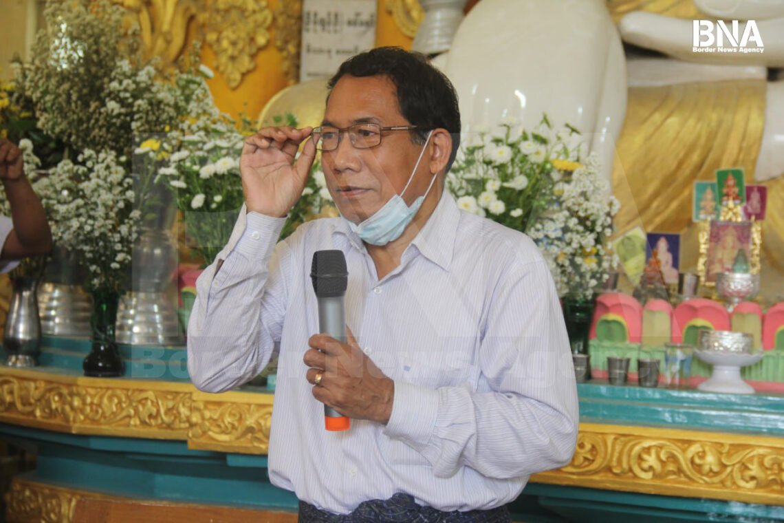 (ဓာတ်ပုံ - စစ်တွေခရိုင်က အမျိုးသားလွှတ်တော်နေရာဝင်ပြိုင်မယ့် ဒေါက်တာအေးမောင် / BNA)