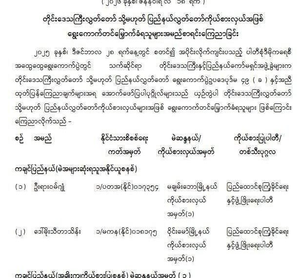 ဓာတ်ပုံ - စစ်ကော်မရှင်