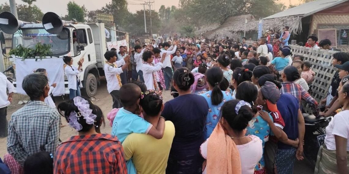 ဓာတ်ပုံ - ဝက်လက်မြို့နယ် လူထုသပိတ်တိုက်ပွဲ ဦးဆောင်ကော်မတီ