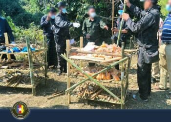 ဓာတ်ပုံ - အင်းတော်မြို့နယ် ပြည်သူ့လုံခြုံရေးတပ်ဖွဲ့