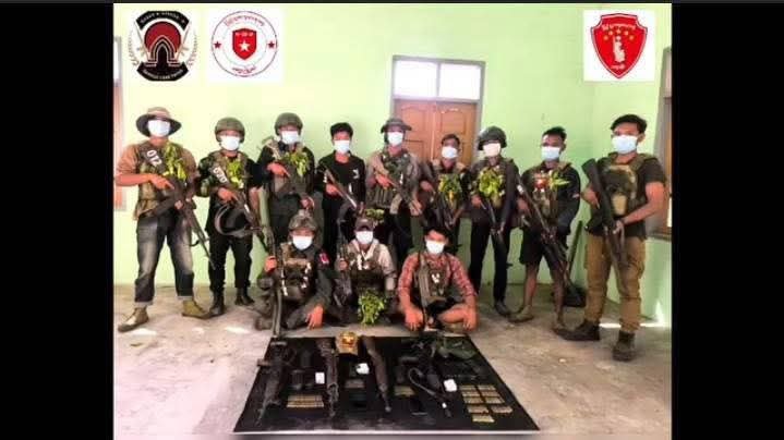 ဓာတ်ပုံ - ပခုက္ကူမြို့နယ် ပြည်သူ့ကာကွယ်ရေးအဖွဲ့