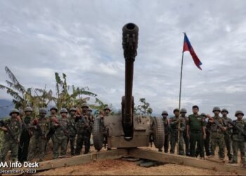 (ဓာတ်ပုံ - ကုလားတန်စီမံကိန်းလမ်း ကြောင်းရှိအရေးပါတဲ့နေရာကိုအာရက္ခတပ်တော်တိုက်ခိုက်သိမ်းပိုက်ပုံ / အာရက္ခတပ်တော်)