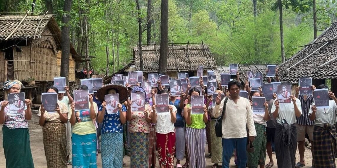 ​ဓာတ်ပုံ - လက်ပံတောင်းတောင် ပင်မသပိတ်အဖွဲ့
