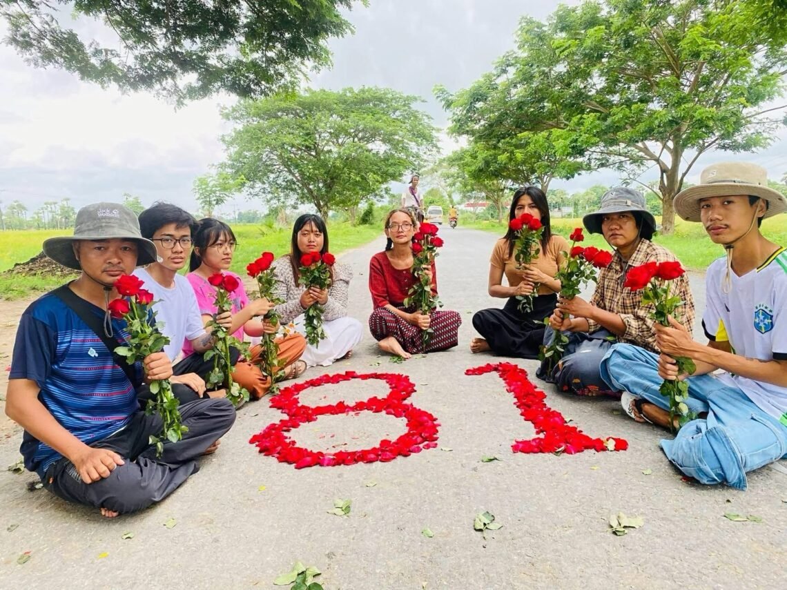 ဓာတ်ပုံ - ရွှေဘိုမြို့နယ် သပိတ်အင်အားစု