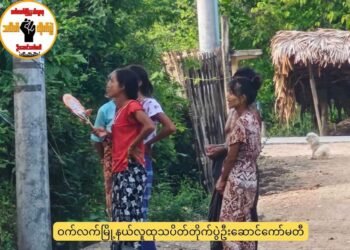 ​ဓာတ်ပုံ - ဝက်လက်မြို့နယ် လူထုသပိတ်တိုက်ပွဲ ဦးဆောင်ကော်မတီ