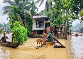 (ဓာတ်ပုံ-အာရက္ခဒေသမှာ ဒီနှစ်မိုးရာသီရေကြီးနေပုံ/ပေးပို့)