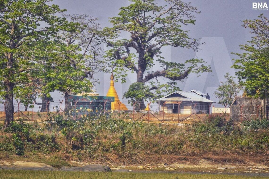 (ဓာတ်ပုံ - ရသေ့တောင်မြို့နယ်၊အငူမော်ကို အာဏာသိမ်းပြီးနောက်တွေ့ရပုံ/BNA)