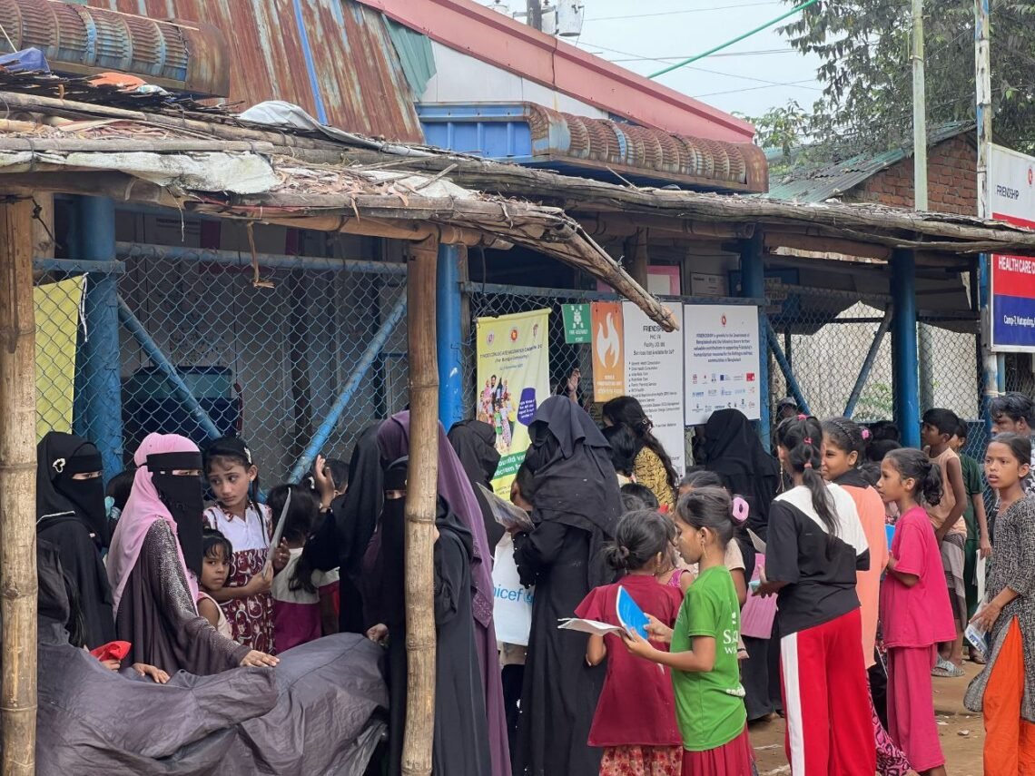 (ဓာတ်ပုံ - ဘင်္ဂလားဒေ့ရှ်နိုင်ငံရှိရိုဟင်ဂျာဒုက္ခသည်စခန်းတနေရာ/BNA)
